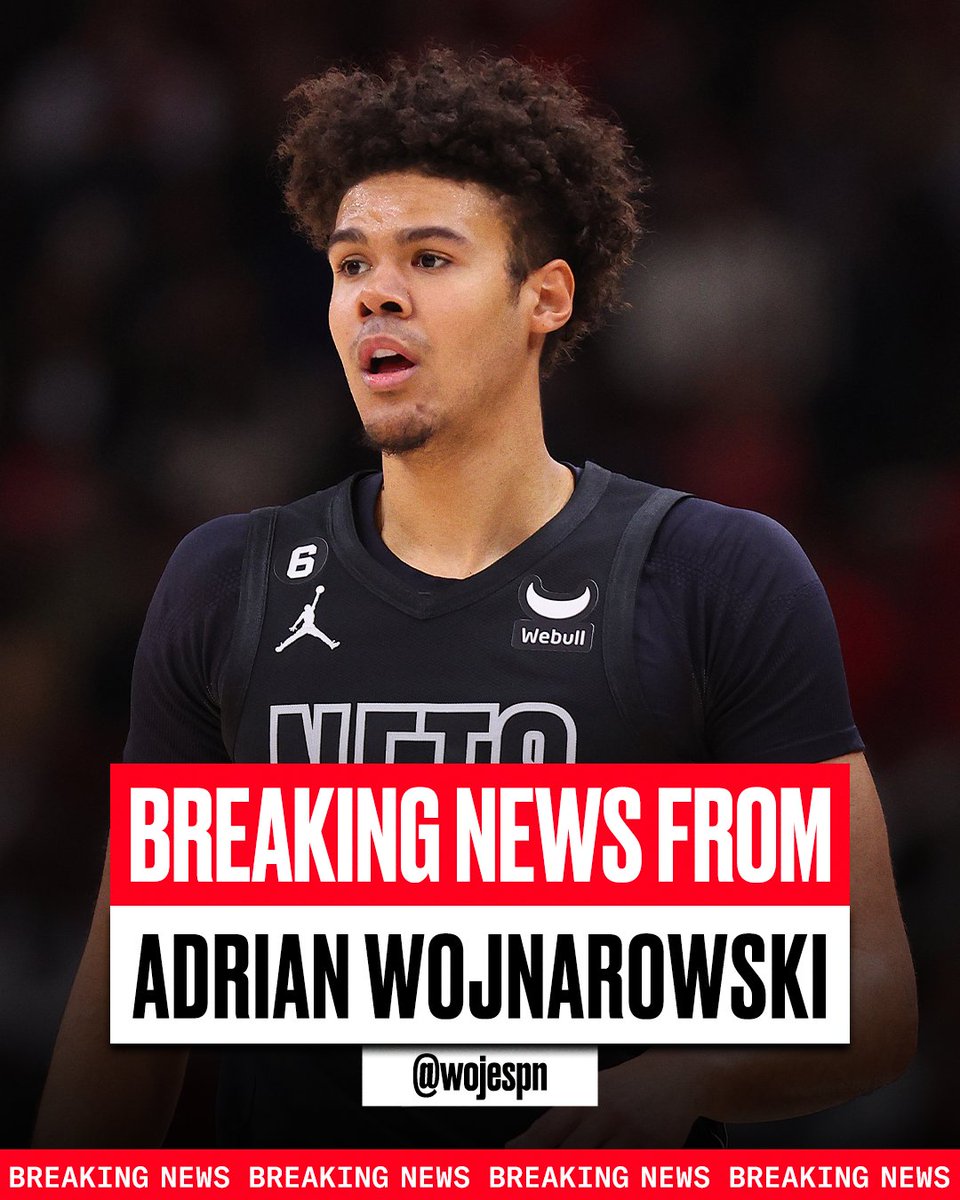 Breaking: Cam Johnson has agreed on a four-year, $108 million deal to stay with the Brooklyn Nets, his agent tells <a href="/wojespn/">Adrian Wojnarowski</a>.