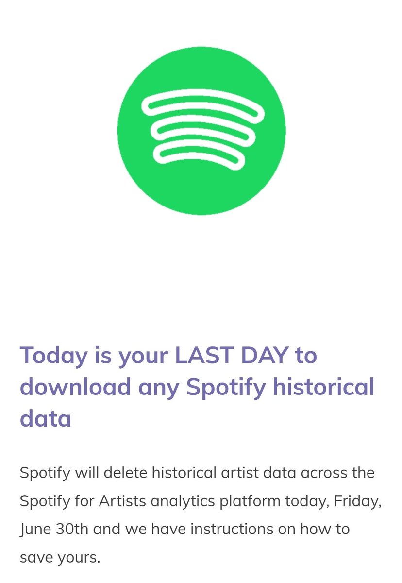 PAY ATTENTION TODAY IS THE LAST DAY TO DOWNLOAD YOUR STATS.