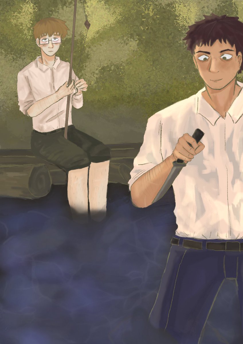 ghostxalien's tweet photo. Day 6 #serireiweek2023 #serirei #mp100 Future is fishing 🐟🐟 https://t.co/wrSD5UccrU