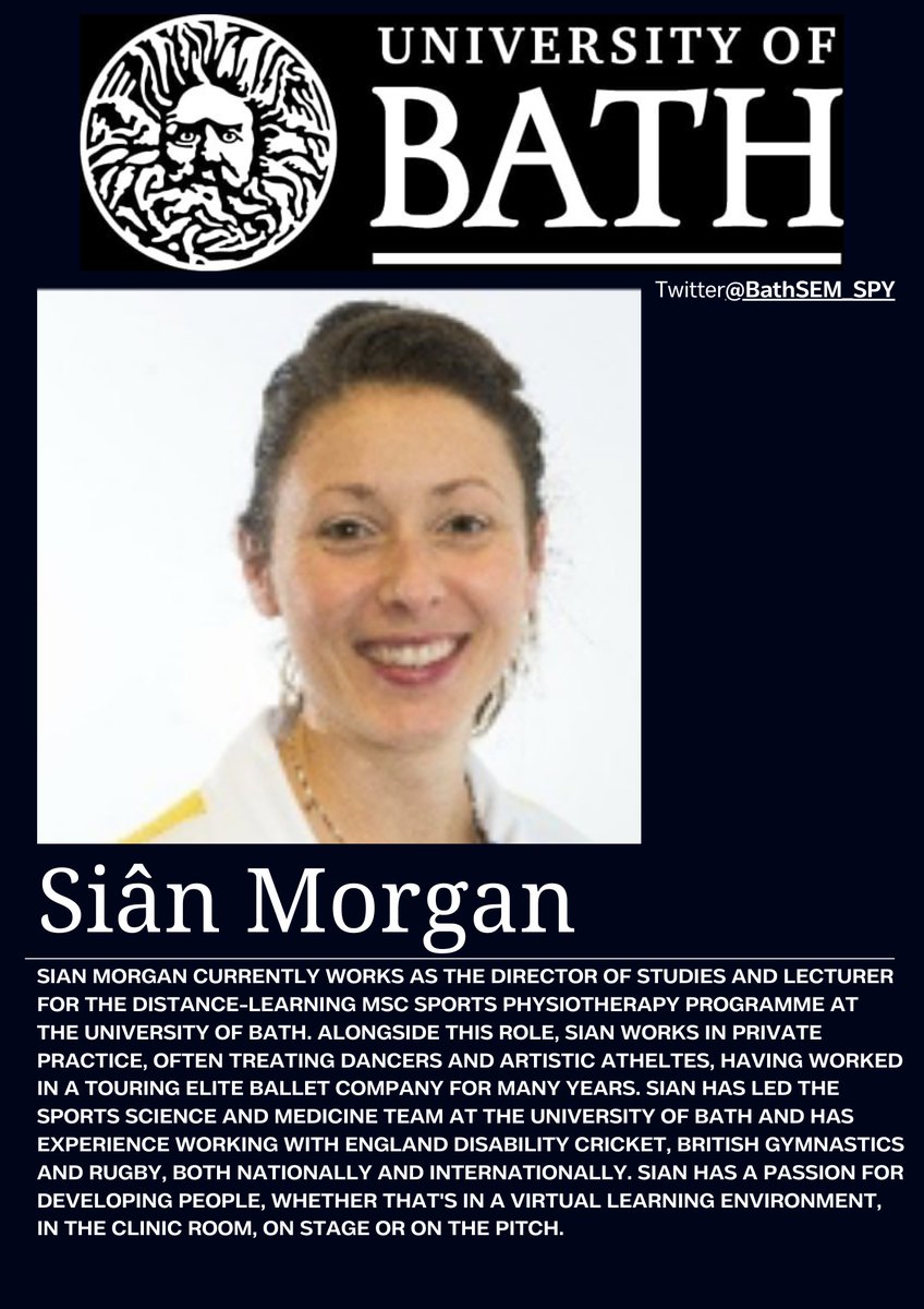 ACPSEM (@physiosinsport) on Twitter photo There is an opportunity to hear from Director of Studies and Lecturer for the distance-learning MSc Sports Physiotherapy programme <a href="/UniofBath/">University of Bath</a> tomorrow plus breakout Q & A for anyone seeking to learn of opportunities!
β¬οΈSian Morgan <a href="/BathSEM_SPY/">Uni of Bath SEM-SPY</a> will be in the (virtual) house! There is an opportunity to hear from Director of Studies and Lecturer for the distance-learning MSc Sports Physiotherapy programme <a href="/UniofBath/">University of Bath</a> tomorrow plus breakout Q & A for anyone seeking to learn of opportunities!
β¬οΈSian Morgan <a href="/BathSEM_SPY/">Uni of Bath SEM-SPY</a> will be in the (virtual) house!