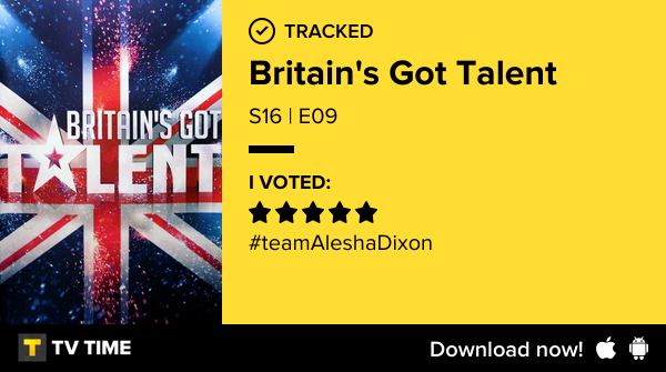 Sarah_L_King's tweet photo. I've just watched episode S16 | E09 of Britain's Got Talent! https://t.co/DmsecB8MqG #tvtime https://t.co/ld4pI6VEBY