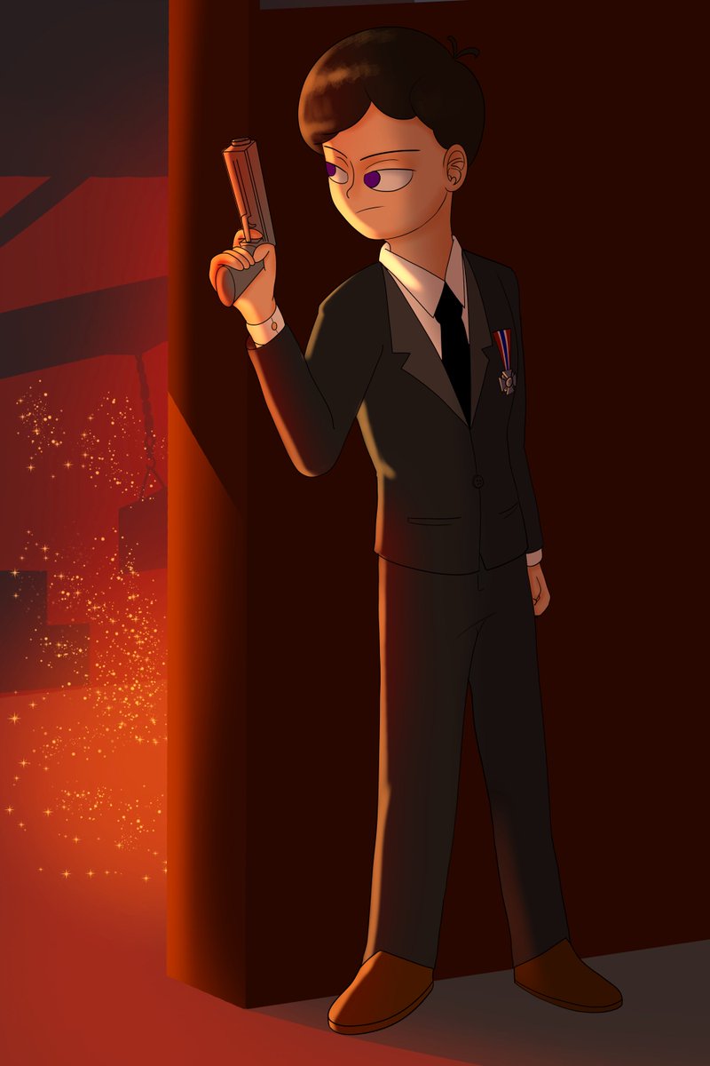 I promised I'd start drawing more males, so here's @BlazingStar933 's OC Benjamin