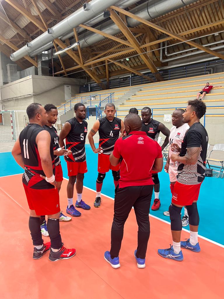 BritishArmyMen1's tweet image. These Masters just punched their ticket to the @EMG2023Tampere volleyball finals! 🎉🔥. Their teamwork and relentless effort has  paid off.  Now ready to showcase their skills one more time. Let's make this finals appearance count!   🏅  @ArmySportASCB