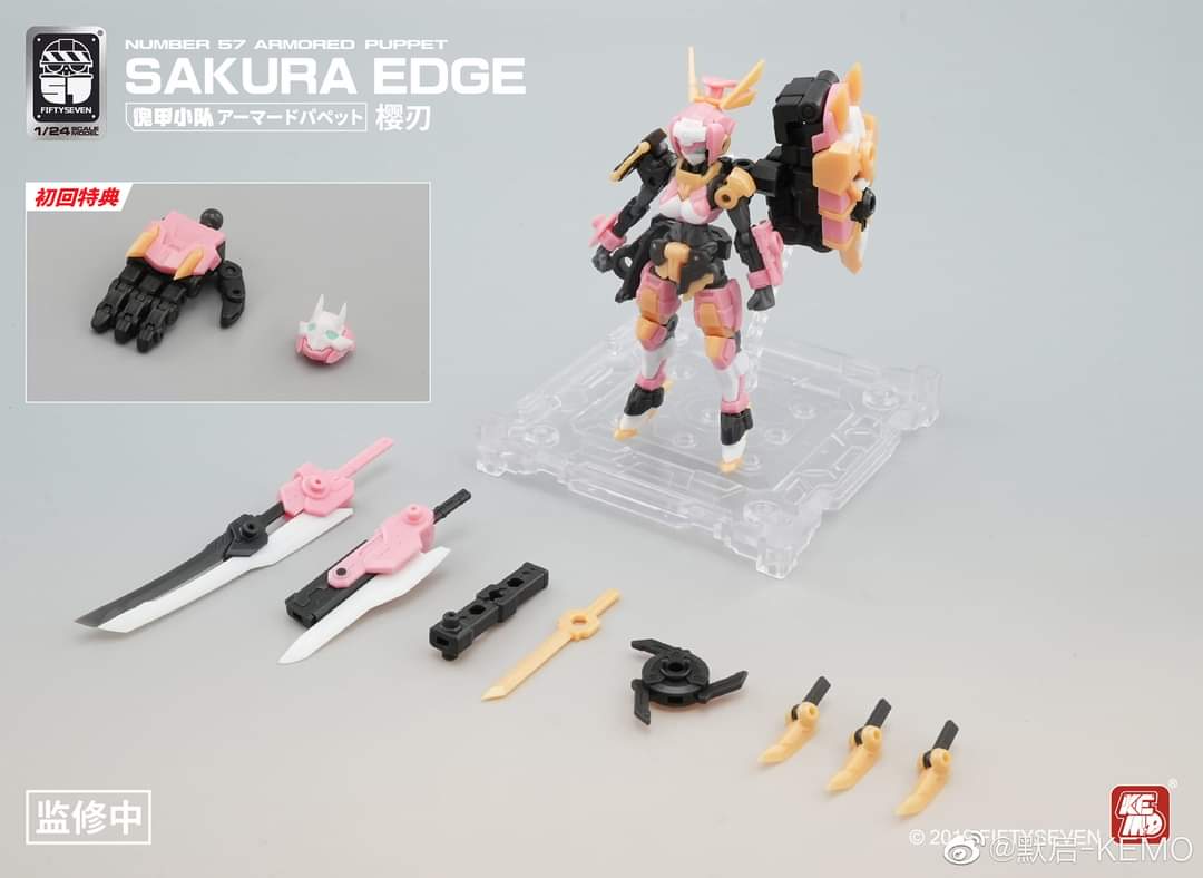 JosephH32149678's tweet photo. #armoredpuppet
#hobby #hobbykit #plamo #Number57 #Harowers
Moqi-kemo(number57) Sakura Edge  additional pics including extras and new Clear Armor https://t.co/ddMJ2rNbnv