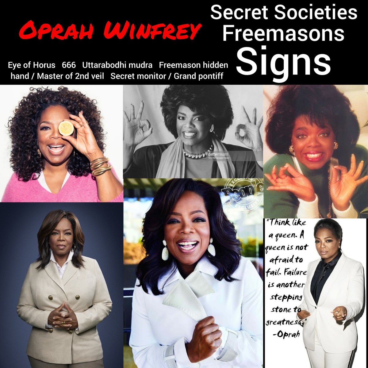 #Freemasonry #SecretSocieties #OprahWinfrey
