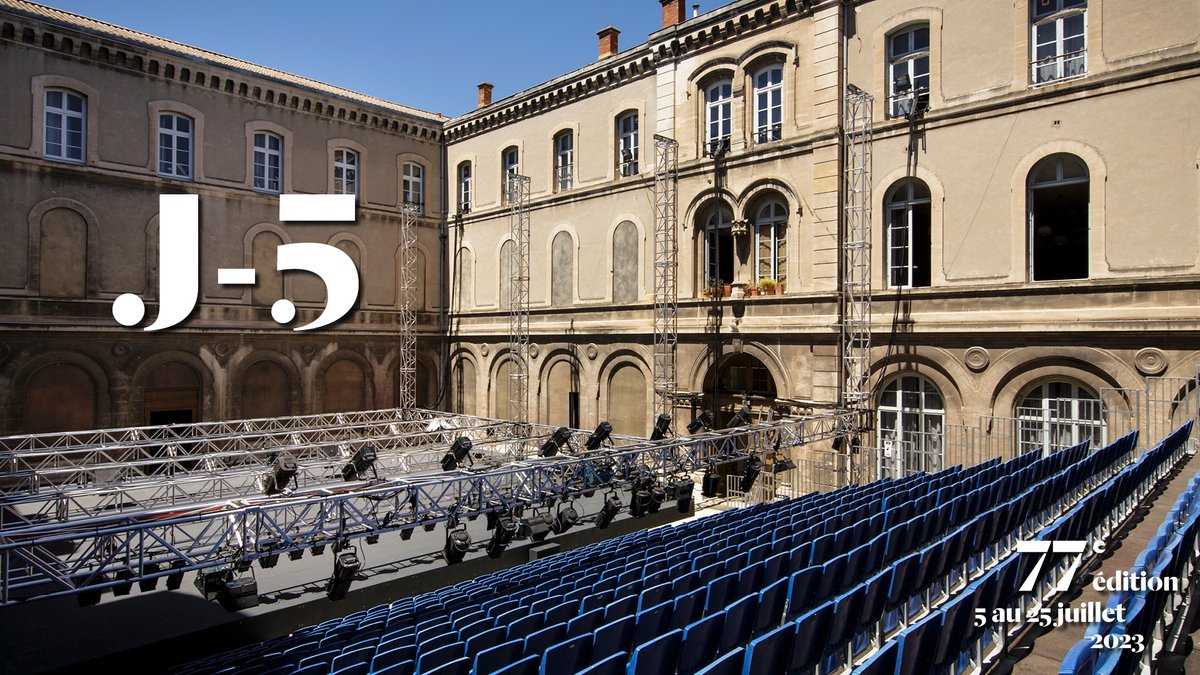 ⏰ J-5 | #FDA23 À cinq jours du Festival... Il reste peut-être encore la place qui vous manque 👉 festival-avignon.com/fr/edition-202… -- Five days to go until the Festival... You may still have the place you've been missing 👉 festival-avignon.com/en/edition-202…