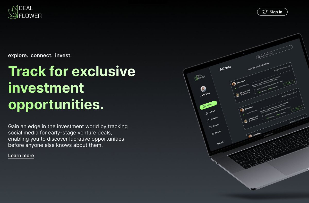 There is SO MUCH hidden alpha on Crypto Twitter. 

That's why I started building a product to help you find it and make sense of it all.

𝐇𝐚𝐯𝐞 𝐲𝐨𝐮 𝐞𝐯𝐞𝐫 𝐰𝐚𝐧𝐭𝐞𝐝 𝐭𝐨 𝐭𝐫𝐚𝐜𝐤 𝐭𝐡𝐞 𝐛𝐢𝐠𝐠𝐞𝐬𝐭, 𝐬𝐦𝐚𝐫𝐭𝐞𝐬𝐭, 𝐚𝐧𝐝 𝐡𝐢𝐠𝐡𝐞𝐬𝐭-𝐬𝐢𝐠𝐧𝐚𝐥 𝐂𝐫𝐲𝐩𝐭𝐨