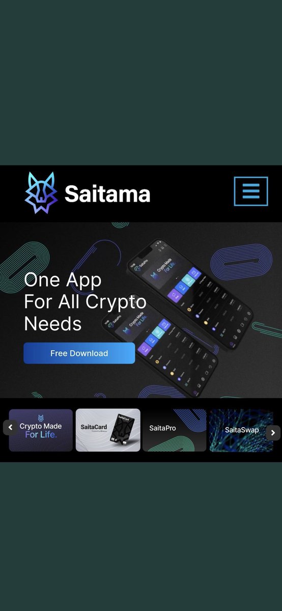 #Saitama 

inaugural #Decentralized #Crypto bank is coming soon.  The #World will soon be able to transact #Crypto in #SaitaBank in addition to holding the 1 and only #CardtoCrypto #SaitaCard powered by: #SAITACHAIN and #EpayMeUAE Get ready to experience innovation at its finest.