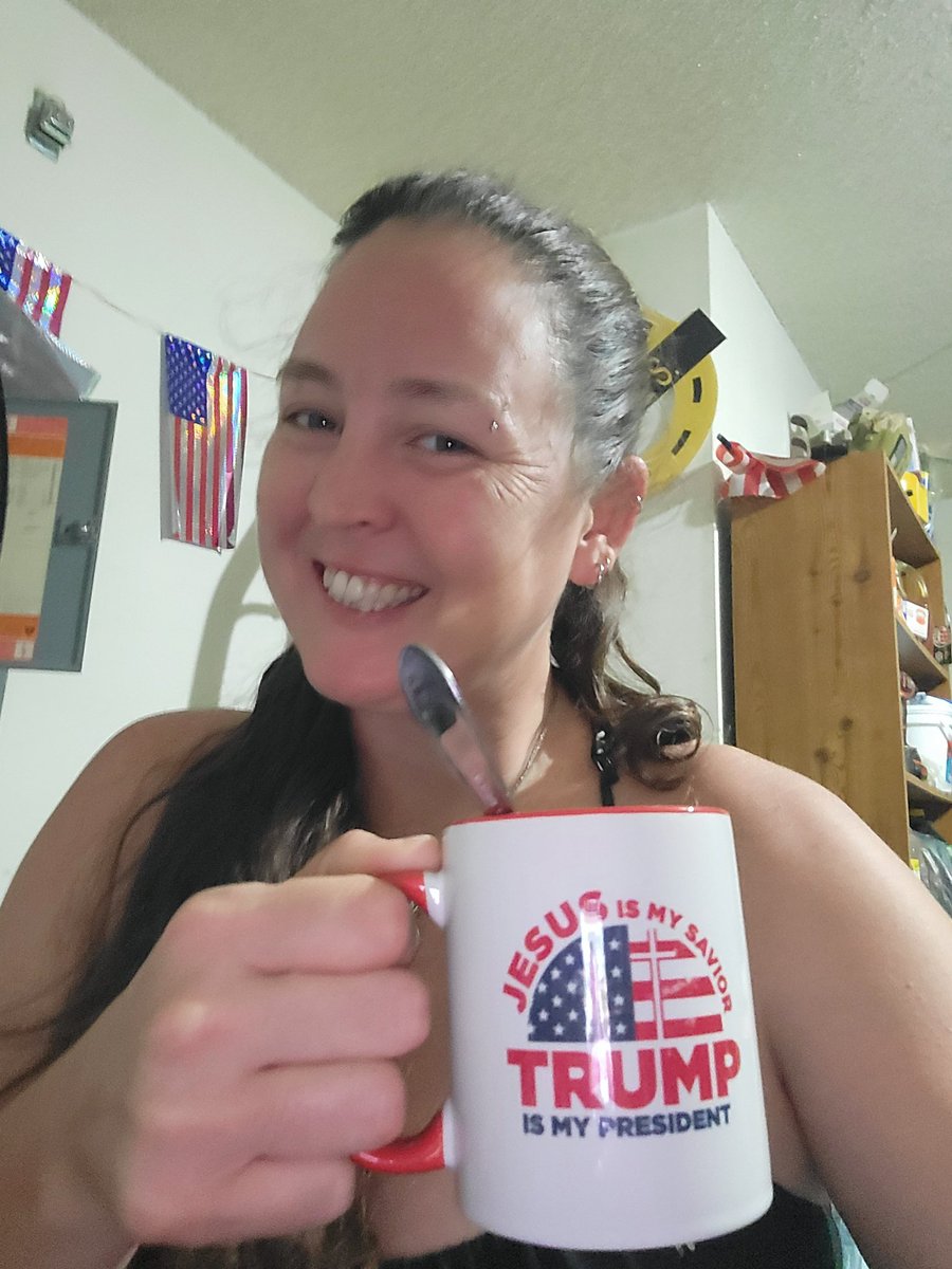 Bragging on my husband, he got me the BEST birthday mug ❤️🇺🇸🙏
#JesusismySavior #TrumpismyPresident