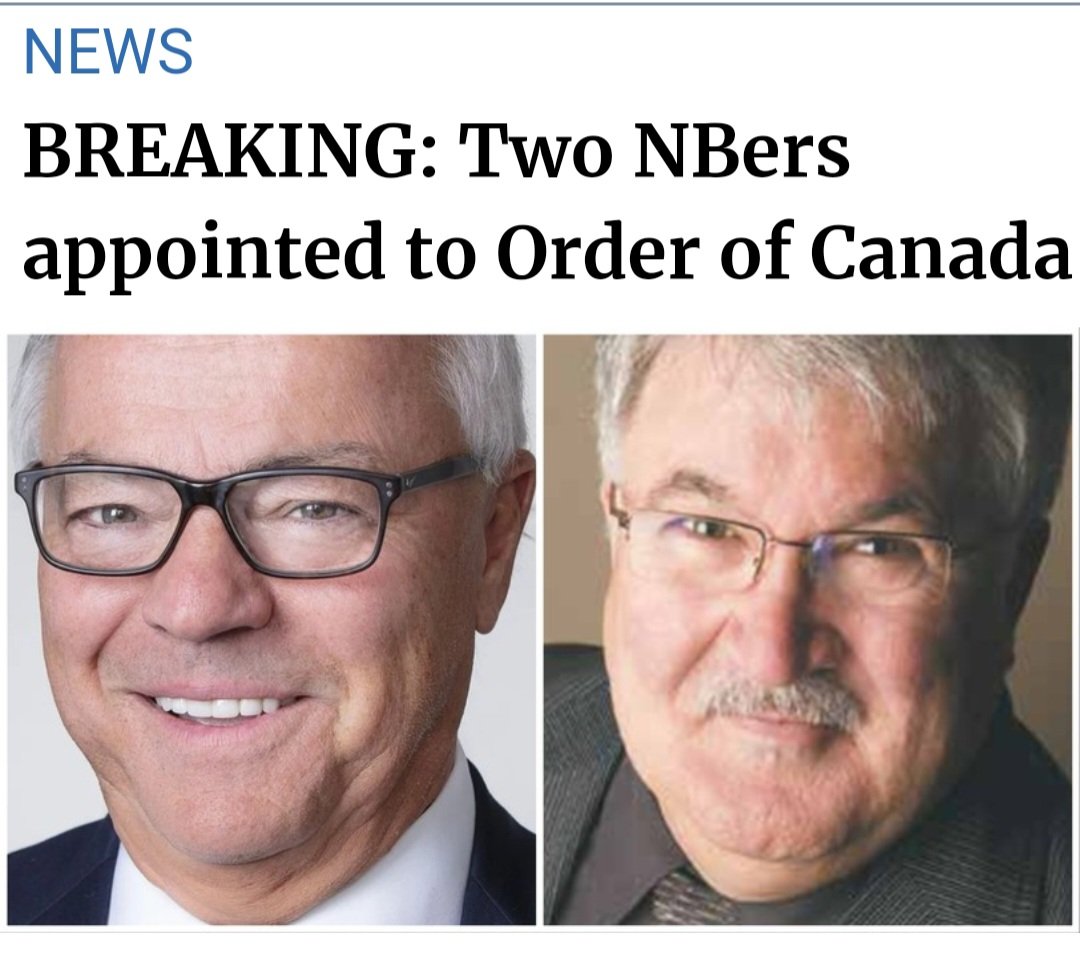 DanielAllainNB's tweet photo. Félicitations / Congrats 
Normand Caissie et Léo-Paul Pinet! https://t.co/0U6ECoTiuz