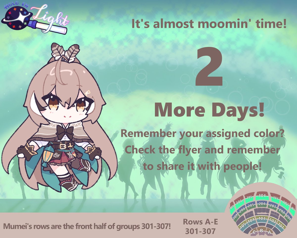 HoloENPP's tweet photo. 2 more days
Today marks the start of concert weekend! Remember what color you'll be? Share the project's flyer around if you haven't.
More importantly though, make sure to have tons of fun this weekend! 
#HololiveEN #holoENConnect https://t.co/Kogb1uWUG1