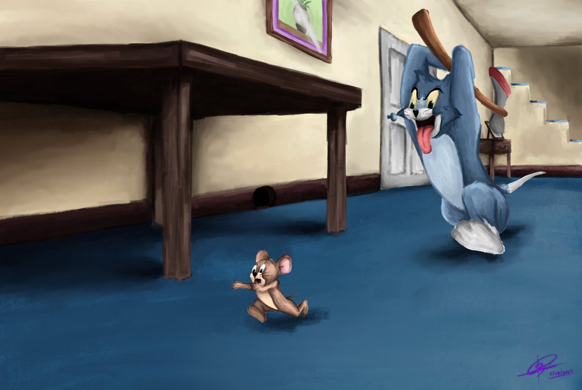 thevougallery's tweet photo. Did Tom ever catch Jerry? ππββ¬
#tomthecat #jerrythemouse #TomandJerry #WarnerBros #fanart #procreateart #digitalart #art #artistsontwitter https://t.co/vilHMm2Ypu