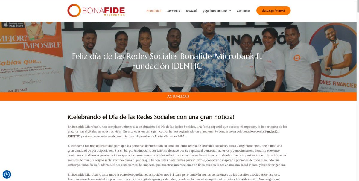 Noticia completa aquí 👉🏾 bonafidemicrobank.com

#DíaDeLasRedesSociales #ConcursoBonafideMicrobank #GraciasPorParticipar
#IdenticFundación