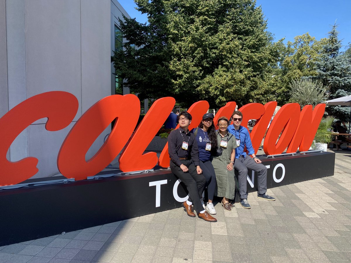 First time at <a href="/CollisionHQ/">Collision Conf</a> with the dream team. A lesson we learned about branding:

A digital ad or a discount will make one sale, but an experience can get people to adopt a lifestyle of your brand - <a href="/whereisyaffe/">Jonathan Yaffe</a> 

Be sure to find us next year! 🚀👩‍💻🌐