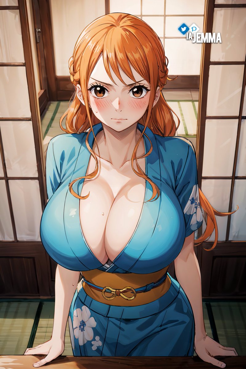 OnePieceHot's tweet photo. Nami drawn by @iaJemma 🩵 https://t.co/5KV2mTig1L