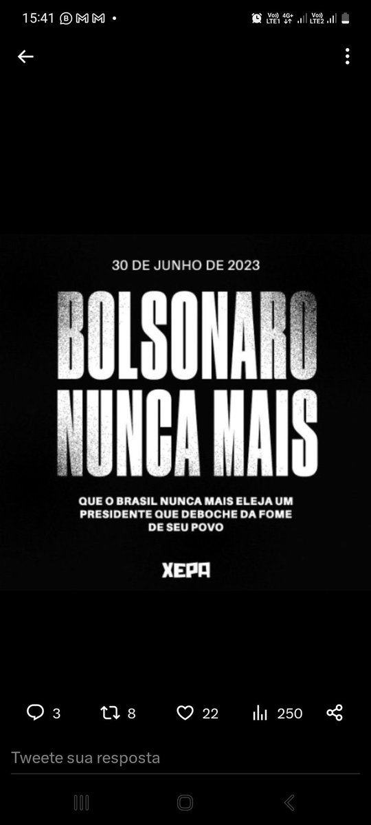 Hoje é dia, da alegria, vamos sorrir e cantar! INELEGÍVEL... INELEGÍVEL... INELEGÍVEL... INELEGÍVEL... INELEGÍVEL... INELEGÍVEL... @Nilsonhandebol Sou PT, sou esquerda, Sdv, RT... EU tô feliz pra caramba! Agora o novo mantra é BOLSONARO NA PAPUDA!