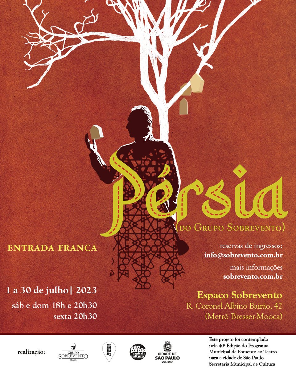 De graça no Sobrevento, até 30/07.

<a href="/smculturasp/">SMC</a>
#fomentoaoteatro