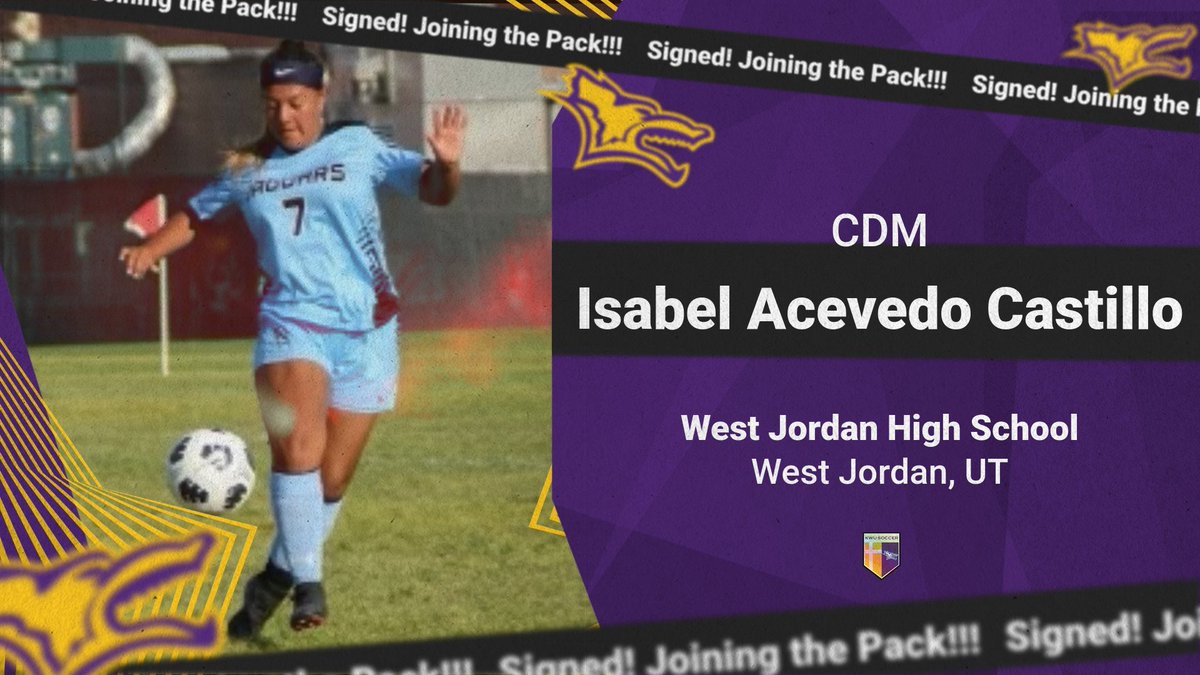 🟣New Coyote Alert!🟡
Excited to add freshman CDM Isabel Acevedo Castillo to our Pack for fall 2023! #RollYotes #RunWithThePack 🐺⚽️