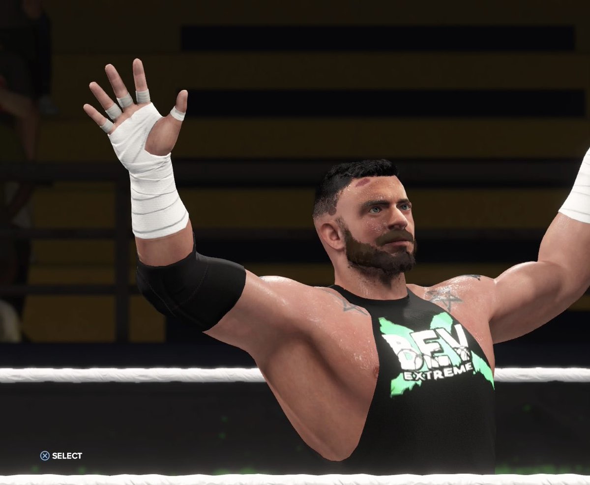 WCUK2018's tweet photo. Todays Ultra violent Enforcer creation “THE BEV” Bobby Beverly ready for download 2k23

Hashtags: THEBEV
  BOBBYBEVERLY
  44O

#wrestlingcreationsuk 
#TheBev
#ultraviolentenforcer
#44O
#deathmatchwrestling 
#playstation 
#2k23 https://t.co/hHMkJfNjC3