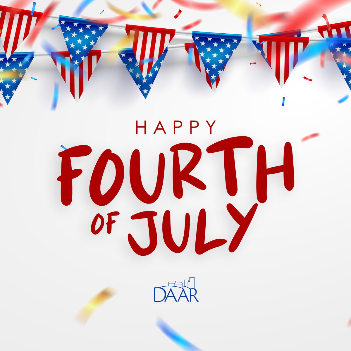 DAAR1962's tweet photo. Happy #IndependenceDay from DAAR! 🇺🇸 https://t.co/GXEpV8jono