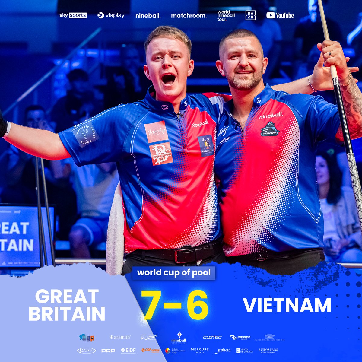 This duo though 😍

🇬🇧🌟 #WorldCupofPool 🌎