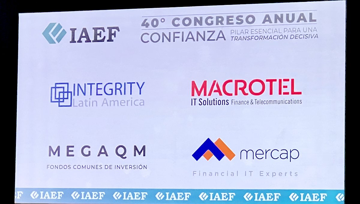 MACROTELarg's tweet photo. @MACROTELarg ha participado, el pasado 27 de junio, como Auspiciante en el 40° Congreso Anual del @IAEF_oficial 
En nuestro Stand presentamos las soluciones Unigy de @IPC_Systems_Inc y @Macrotyc, el Ecosistema de Telecomunicaciones Financieras, junto Ekkon S.A. https://t.co/RFu7pTrn0z