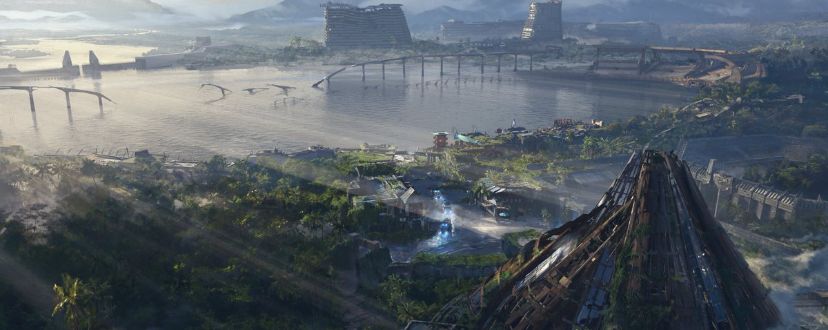 Mitch054's tweet photo. So. I finally found my motivation to (re)start a personal project, yay ! 
I'll post wip screenshots here for some kind of motivation to keep me going.

Welcome to Nular 2025 !

Main inspriration for this project is this concept art Jurassic Wolrd Fallen Kingdom https://t.co/5yoBu9hkiB