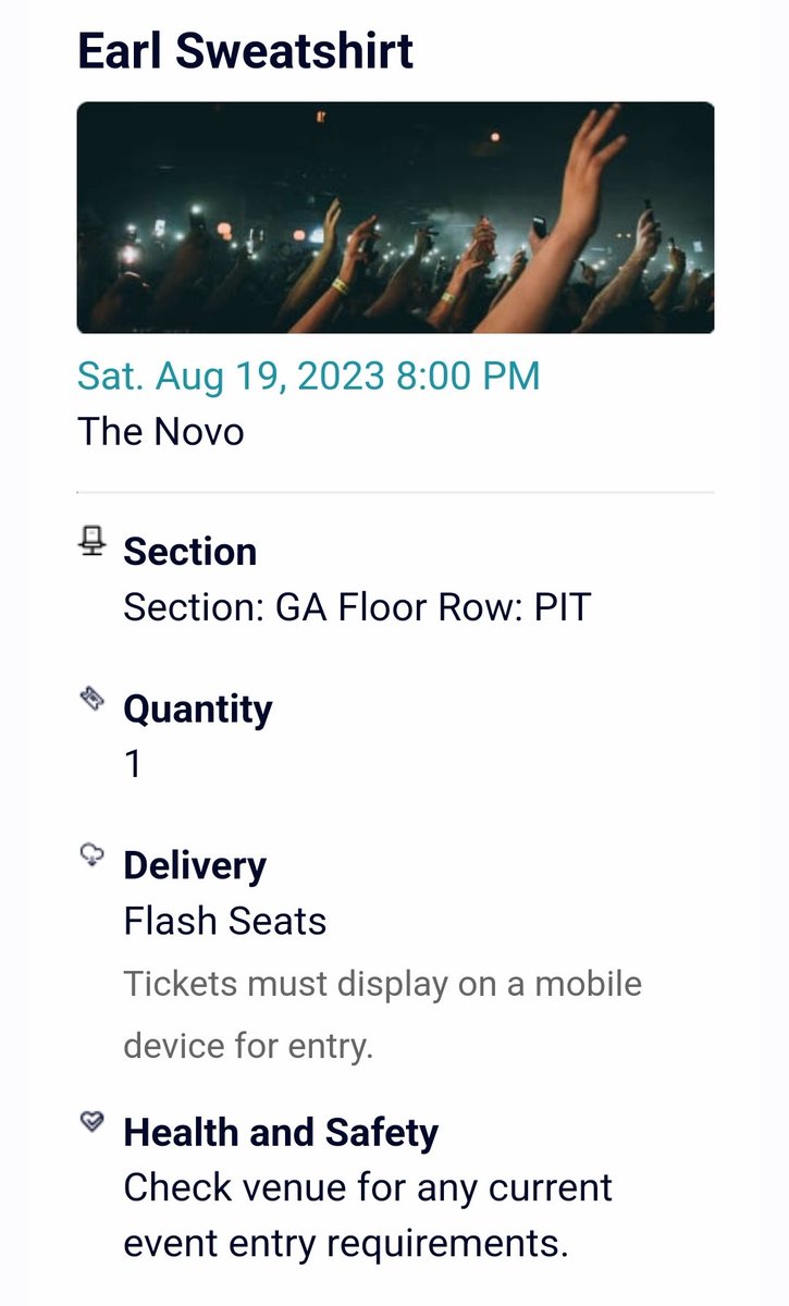 Cannot believe i managed to get a pit ticket to the doris 10 year anniversary LFG 😤😤😤