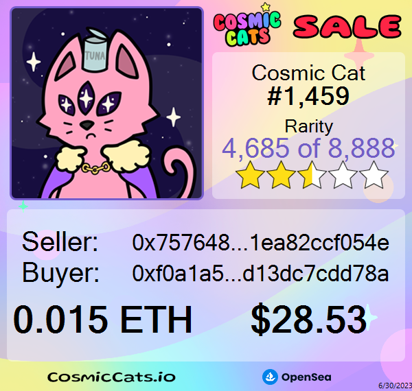 Cosmic Cats Sales tweet media