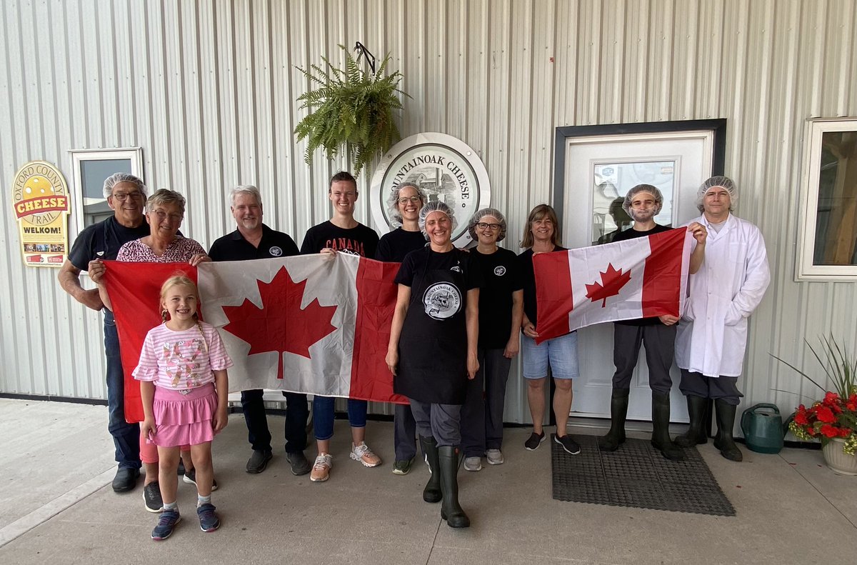 Happy Canada Day from the family &amp; staff at Mountainoak Cheese! 🇨🇦
Special tomorrow is Chili Pepper for $32/kg. We are open Saturday from 9-2 &amp; open all day Monday. 
#farmsteadcheese
#canadaday2023
#wilmottownship