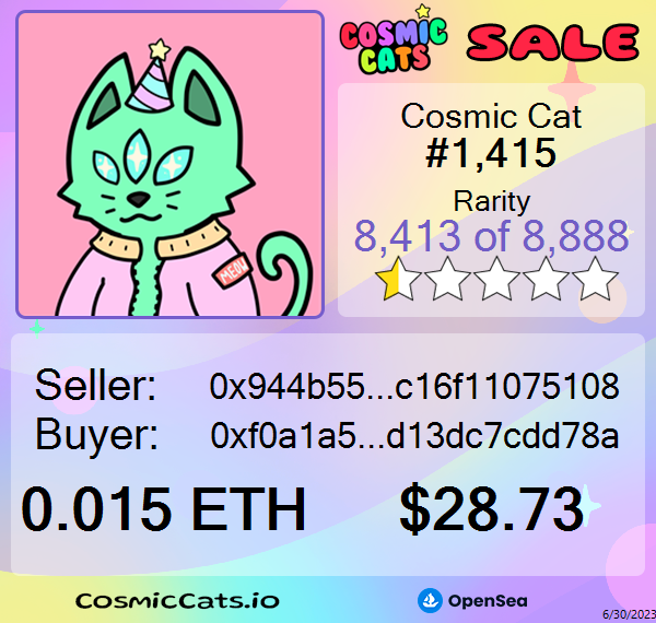 Cosmic Cats Sales tweet media