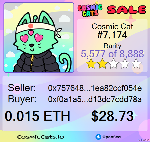 Cosmic Cats Sales tweet media