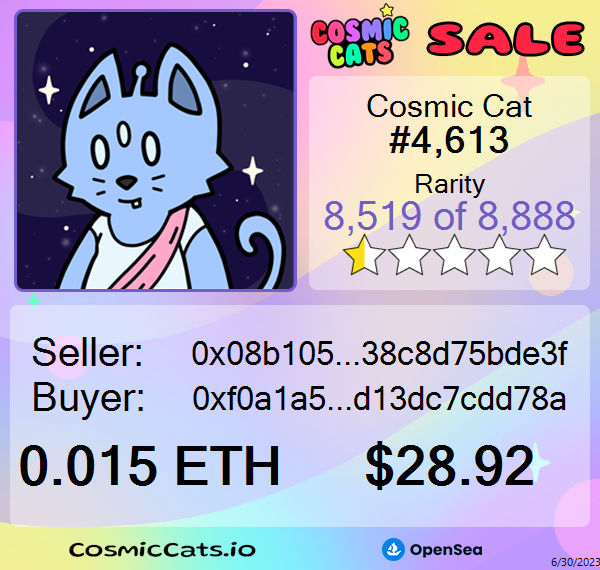 Cosmic Cats Sales tweet media