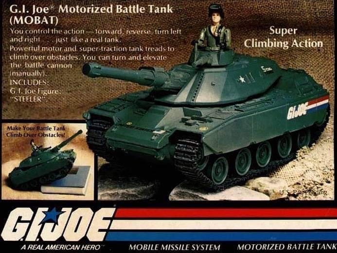 Ask mom the next time your at K-Mart if you can get the new G.I.Joe Motorized Battle Tank! #GIJoe #GIJoeNation #ARAH #80skids #80stoys #80sculture #Hasbro #actionfigures #toycollector #GenX #nostalgia