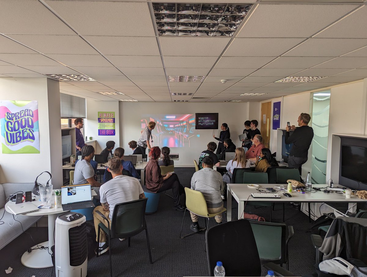GSAsixthform's tweet photo. The brilliant minds of our Year 12 students have been taking on a thrilling challenge at the Hackathon with @AheadOfTheKerv 💡👩‍💻👨‍💻 It's incredible to witness their creativity and problem-solving skills in action. Good luck, innovators! 🚀 #Strive https://t.co/lmAgLXFufy