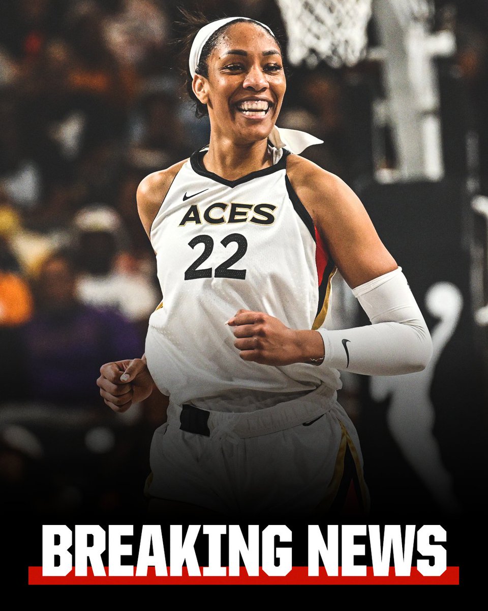 Breaking: Two-time WNBA MVP A'ja Wilson has signed a two-year contract extension with the Las Vegas Aces, the team announced.

More: spr.ly/6016PEnjI