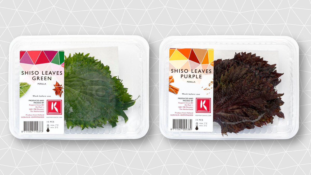 SHISO LEAVES MIX A mix of Shiso Leaves Green and Shiso Leaves Purple Chef keep those eyes on what’s in stock weekly @koppertcressUK 👉🏼 mailchi.mp/koppertcress/k… #koppertcressuk #fivestarkitchen