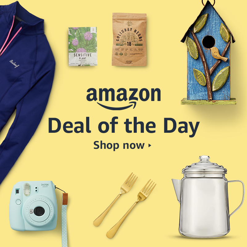 amazon's tweet photo. Today only! 

Shop today's deals on Amazon before they're gone.