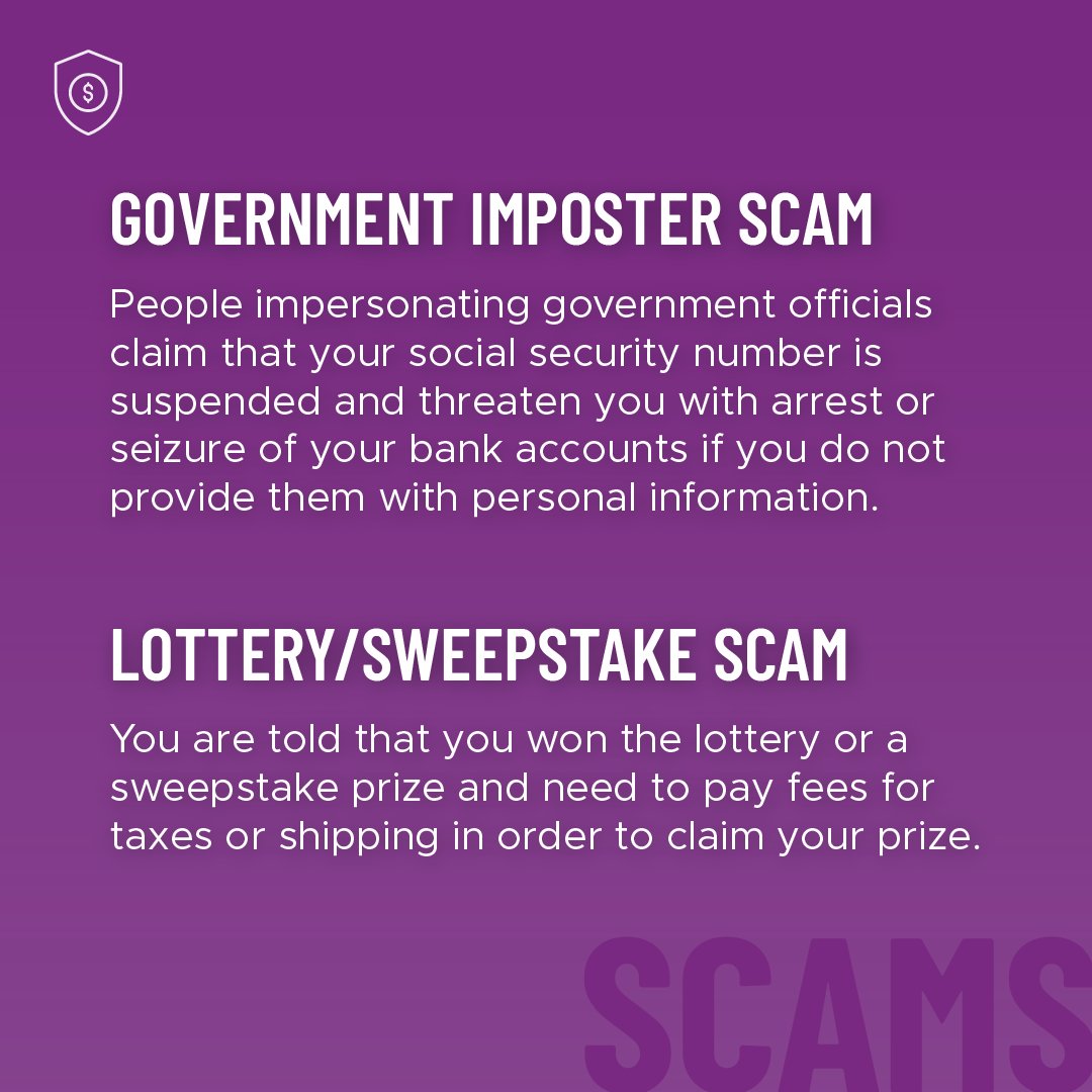 Stay up to date on scams.💥  Never provide your personal information to anyone who has contacted you. Always remember: if an offer sounds too good to be true, it most likely is!❤️ 

#ElderAbuseAwareness #ProtectingSeniors #RaiseAwareness