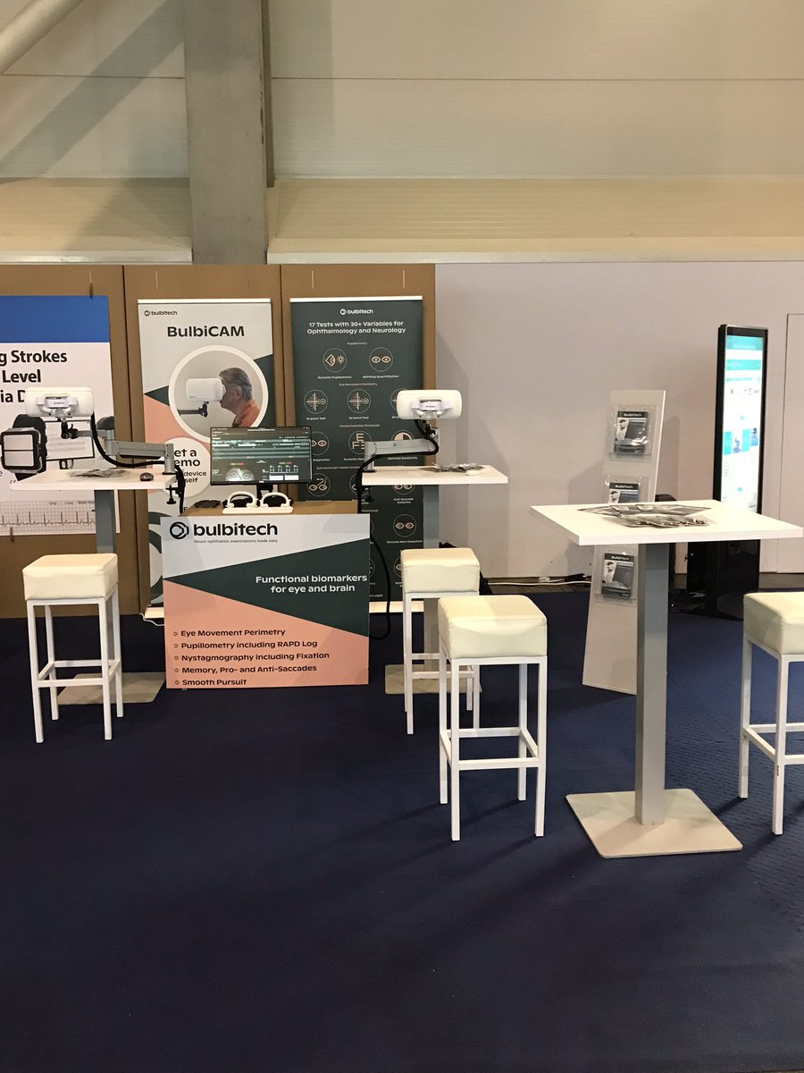 We’ve managed to build up our booth and look forward to welcome the neurologists at the European Academy of Neurology annual conference at booth S01. If you want to learn how eye movement data can be applied in neurology, we look forward to meeting you!

#neurology #eancongres
