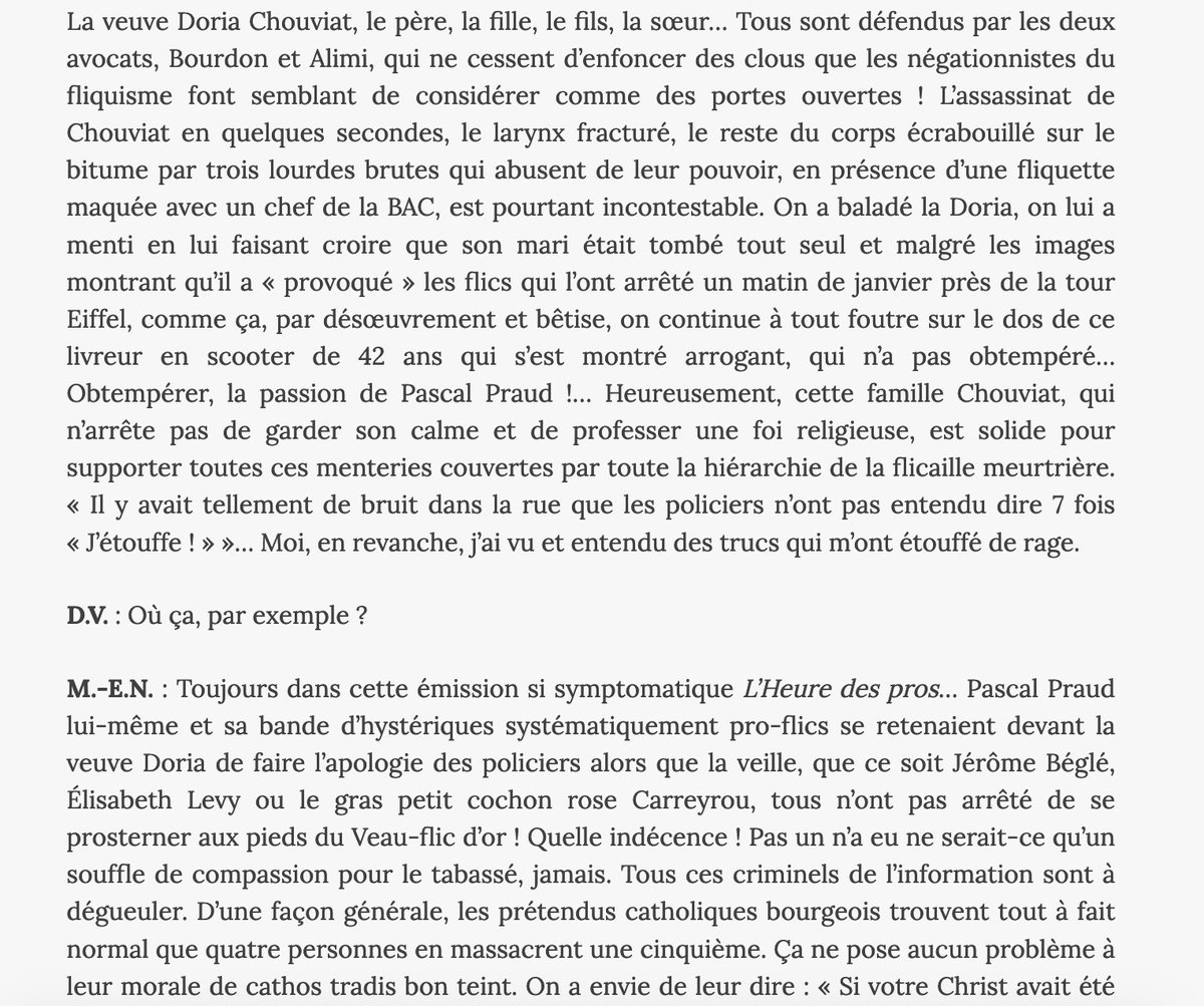 nabesnews's tweet photo. Les conneries, saloperies, inconsciences, indécences, fusent de tous côtés, alors que tout était dans Nabe’s News n° 26 (oct. 2020). Lisez l'entretien Nabe / Vesper « LA SOCIÉTÉ N’EST PAS RACISTE, ELLE EST FLIQUISTE ! »
➡️  https://t.co/CZGukErKpQ https://t.co/9VGpFRJc3b