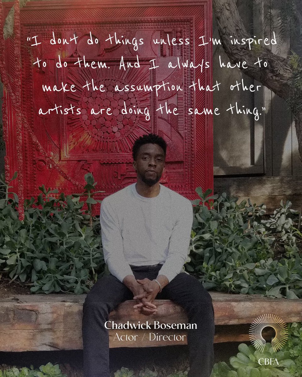 When inspiration meets purpose, anything is possible. #chadwickboseman #thecbfa