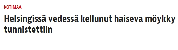 Heti kun vähän pulahtaa meressä...