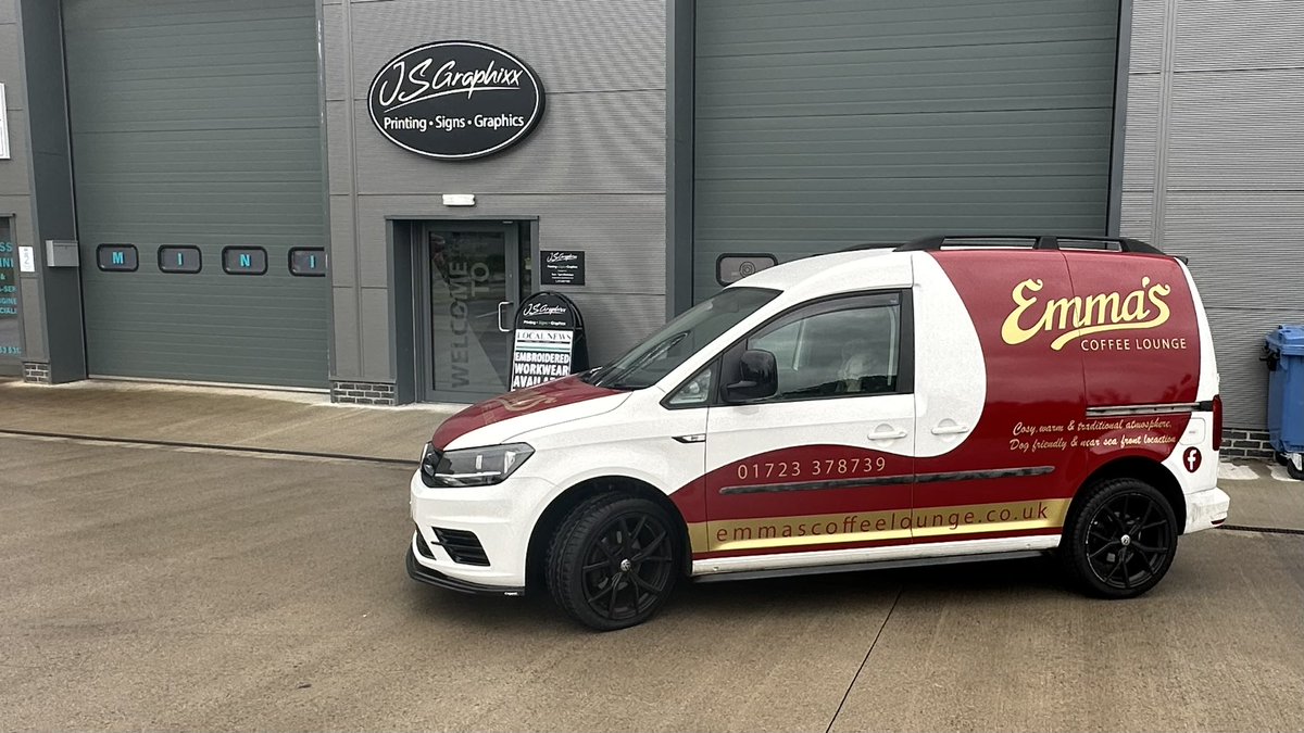 JSGraphixx's tweet image. Very proud of this one 👌 After a recommendation from a great client 😉 We where contacted by Bethany to come up with something special &amp;amp; eye catching for her #business Emma's - Scarborough &amp;amp; I hope we have created that 🤞 Using #averydennison &amp;amp; #metamark ✅🇬🇧👌