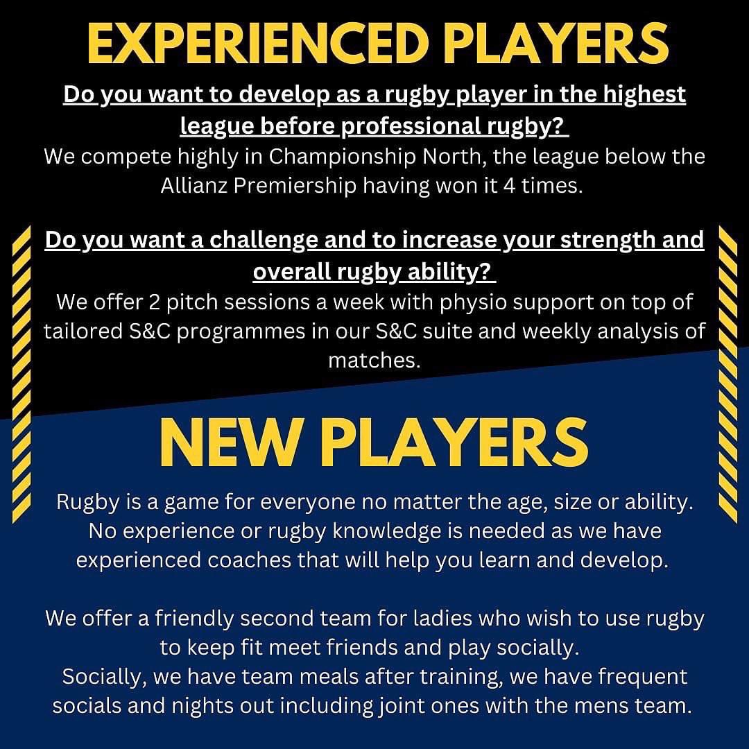 West Park Women (@wplladies) on Twitter photo Inspired by the red roses and want to try something new or return to playing rugby?
We are looking to expand our squads and welcome all abilities, ages and sizes to join us!
Just drop us a message on either instagram, Facebook, email (wpll@gmail.com)
We can't wait to welcome you Inspired by the red roses and want to try something new or return to playing rugby?
We are looking to expand our squads and welcome all abilities, ages and sizes to join us!
Just drop us a message on either instagram, Facebook, email (wpll@gmail.com)
We can't wait to welcome you