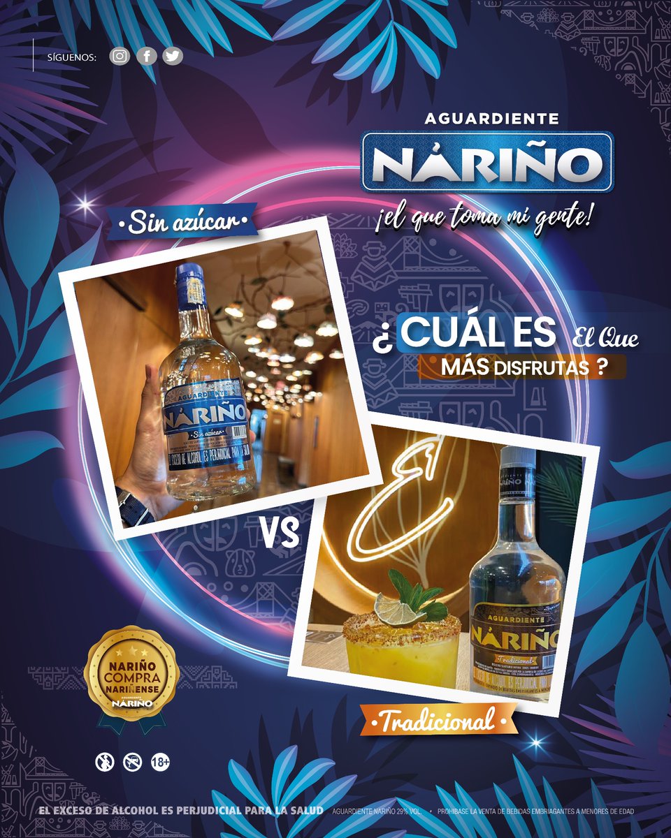 🆚🍸¿Con cuál de estos dos te quedas?

Déjanos en comentarios si prefieres el 1️⃣ o 2️⃣, en este versus para disfrutar el puente festivo.

¡🆂🅾🅼🅾🆂 🅵🅸🅴🆂🆃🅰 🆂🅾🅼🅾🆂 🅰🅻🅴🅶🆁🅸🅰!

#ElQueTomaMiGente
#AguardienteNariño