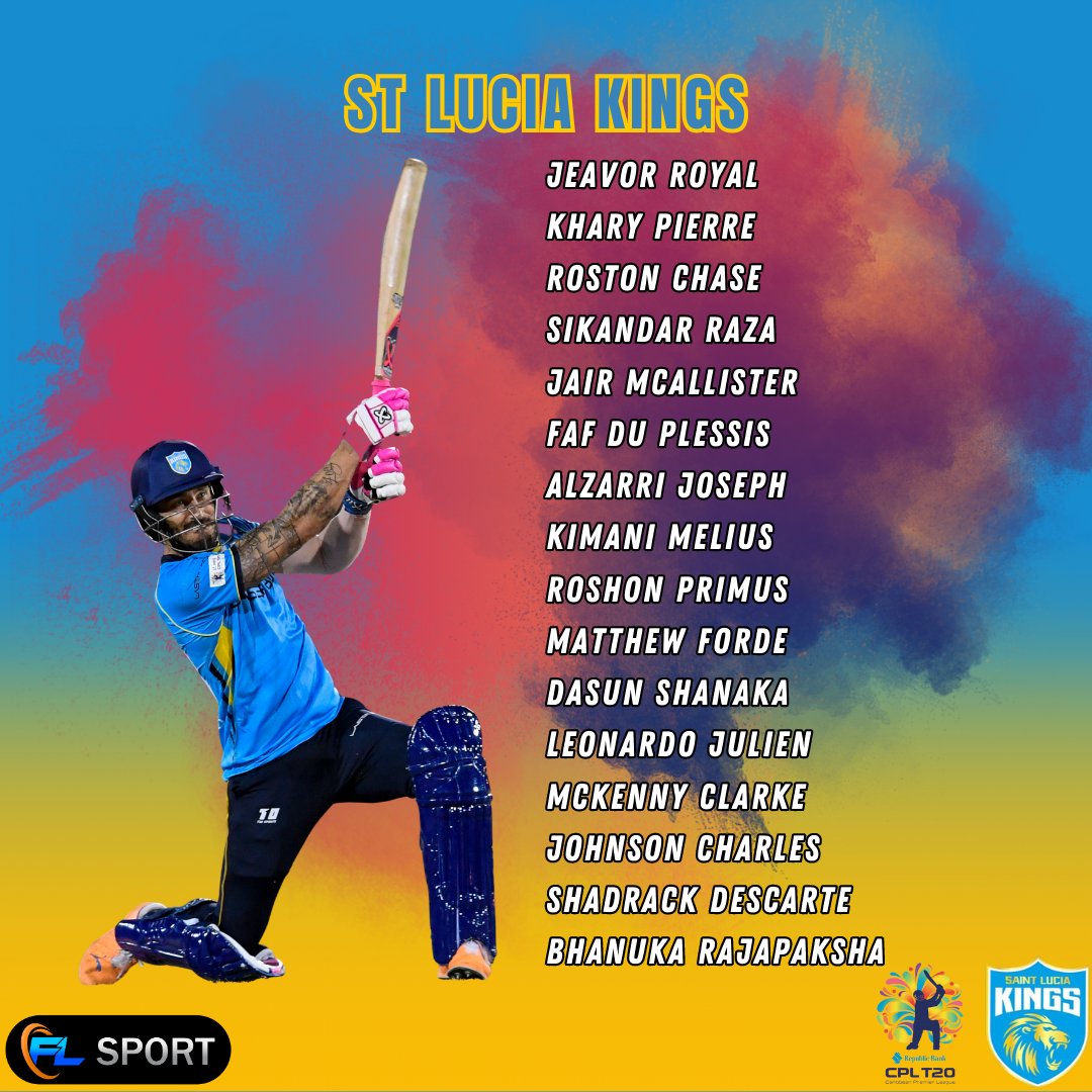 FLSPORT_592's tweet photo. The squads have been confirmed! Check to see who's playing for your team in CPL 2023. 
For more, check https://t.co/fz4oaXW59P

Like, Share, Follow, Subscribe!
IG/Tik Tok: flsport_592
YouTube/FB: FL Sport
'jus seh the word and we deh!"
#CPL #CPL2023 #GAW #TKR #SLK #SKNP #BR #JT https://t.co/X0j2kMerS5
