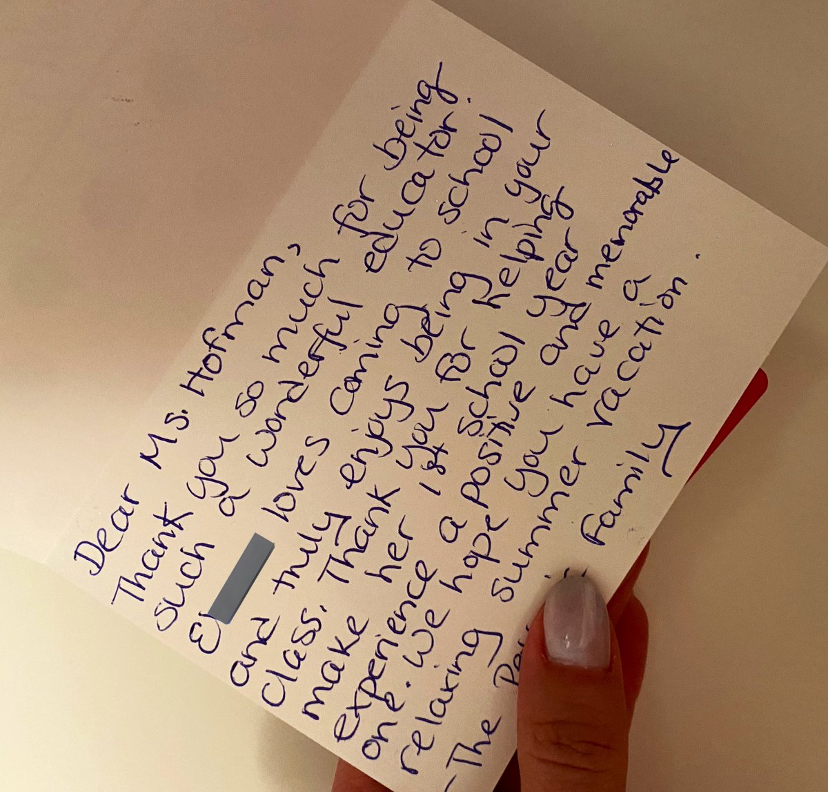 These words mean more than you know. Feeling appreciated 😊