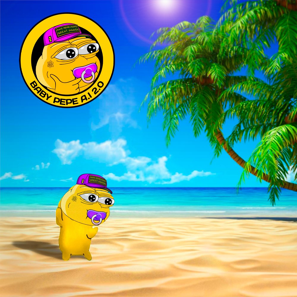 🌴🏖️ Just imagining BabyPepeAI relaxing on the beach in a few days after making over 1000x! 🍹🚀 #MemeRevolution #BabyPepeAI2 #Binance📷 #BSC #Pepe #Pepe2 #CryptoCommunity #Memecoin #WallStreetBets #Pinksale #Fairlaunch #Crypto #Cryptocurrency #memecoins