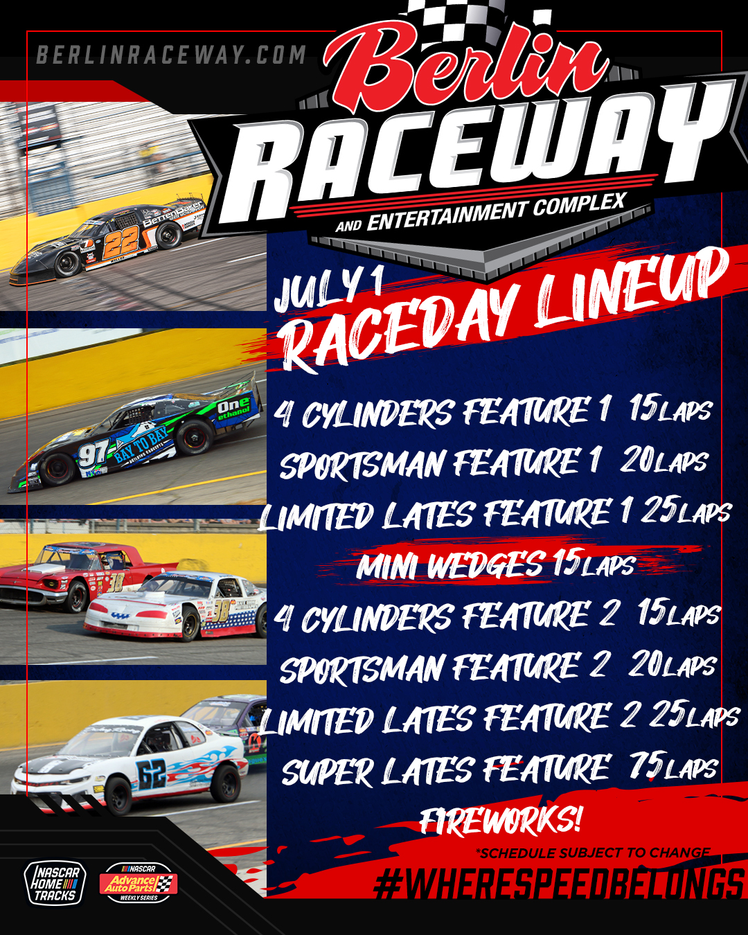 Berlin Raceway on Twitter "🏁Check out the 4th of July Celebration